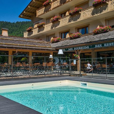 Hotel-Chalet Les Ecureuils Restaurant, Piscine, Garage Ле-Гран-Борнан Екстер'єр фото