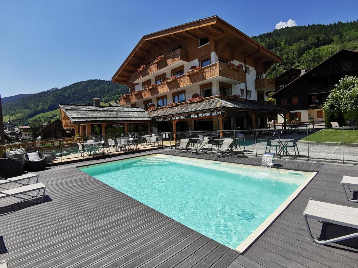 Hotel-Chalet Les Ecureuils Restaurant, Piscine, Garage Ле-Гран-Борнан Екстер'єр фото